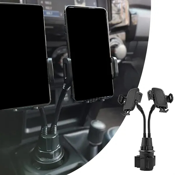 Dual Phone Holder for Car Cup - Dual Phone Holder for Car Cup - Image 0 of 3