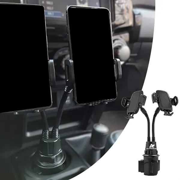 Dual Phone Holder for Car Cup - Dual Phone Holder for Car Cup - Image 1 of 3
