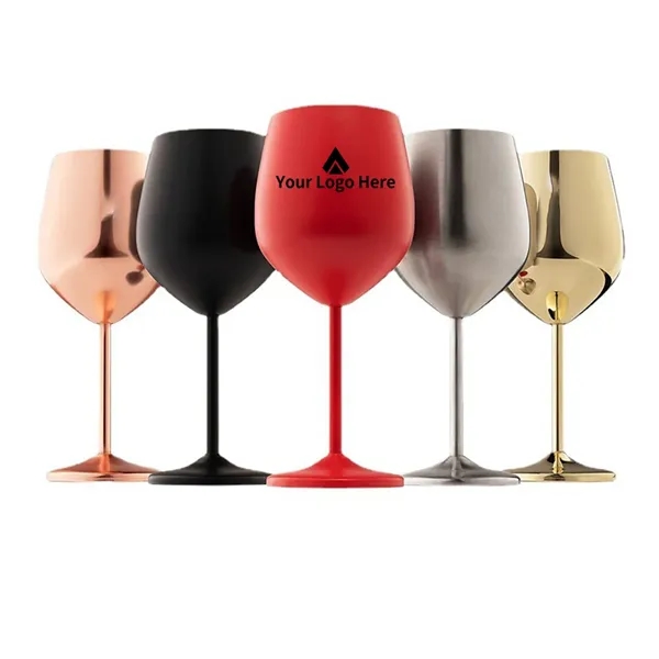 18 OZ Stainless Steel Wine Goblets