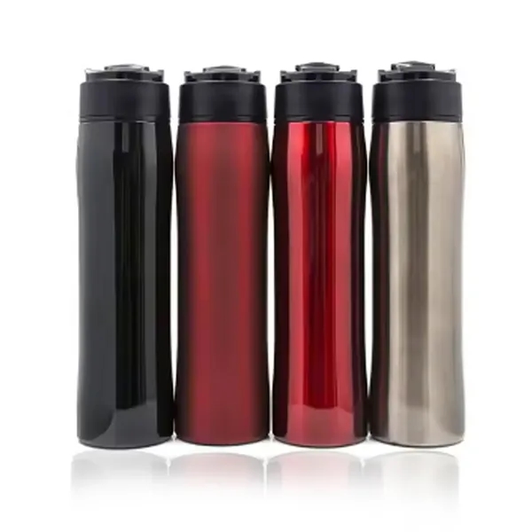 French Press Vacuum Insulated Travel Coffee Bottle - French Press Vacuum Insulated Travel Coffee Bottle - Image 2 of 3
