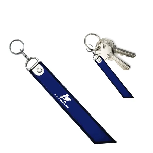Custom Bevel Edge Woven Key Chains - Custom Bevel Edge Woven Key Chains - Image 1 of 3