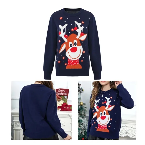 Custom Christmas Pullover Sweater for Women Men - Custom Christmas Pullover Sweater for Women Men - Image 3 of 7