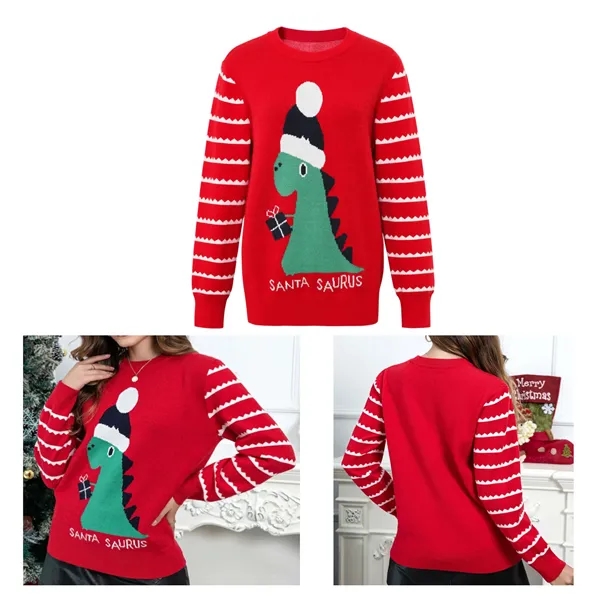 Custom Christmas Pullover Sweater for Women Men - Custom Christmas Pullover Sweater for Women Men - Image 4 of 7