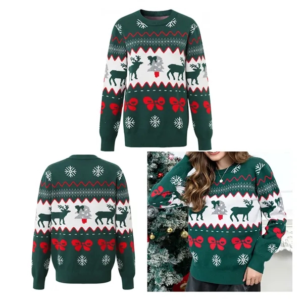 Custom Christmas Pullover Sweater for Women Men - Custom Christmas Pullover Sweater for Women Men - Image 5 of 7