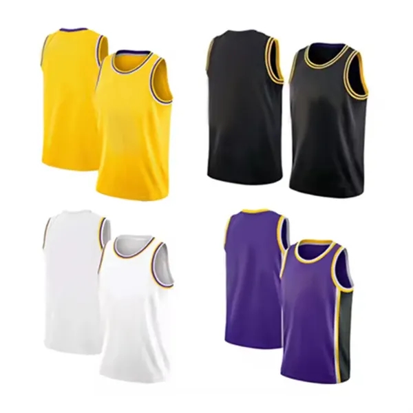 Custom Men's Short Sleeve Basketball Jersey - Custom Men's Short Sleeve Basketball Jersey - Image 2 of 3
