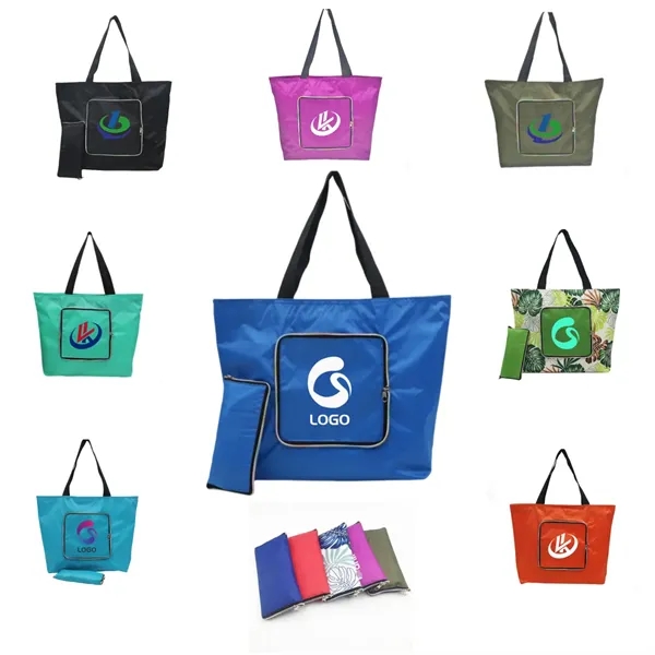 Waterproof Tote Bag with Zipper - Waterproof Tote Bag with Zipper - Image 0 of 9