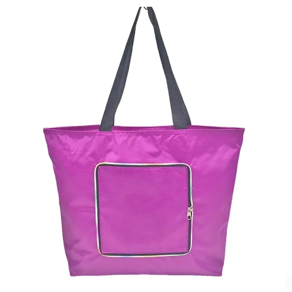 Waterproof Tote Bag with Zipper - Waterproof Tote Bag with Zipper - Image 7 of 9