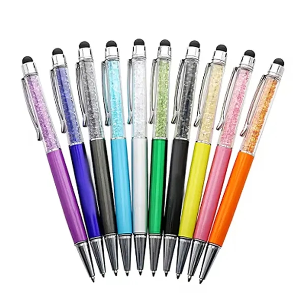 Diamond Retractable Ballpoint Touch Screen Pen - Diamond Retractable Ballpoint Touch Screen Pen - Image 2 of 3