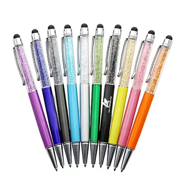 Diamond Retractable Ballpoint Touch Screen Pen - Diamond Retractable Ballpoint Touch Screen Pen - Image 3 of 3