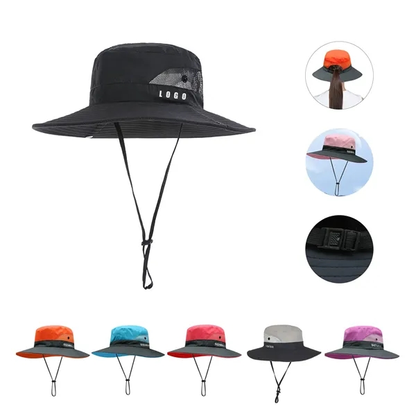 Unisex Sun Hat with Wide Brim - UPF 50+ - Unisex Sun Hat with Wide Brim - UPF 50+ - Image 0 of 2