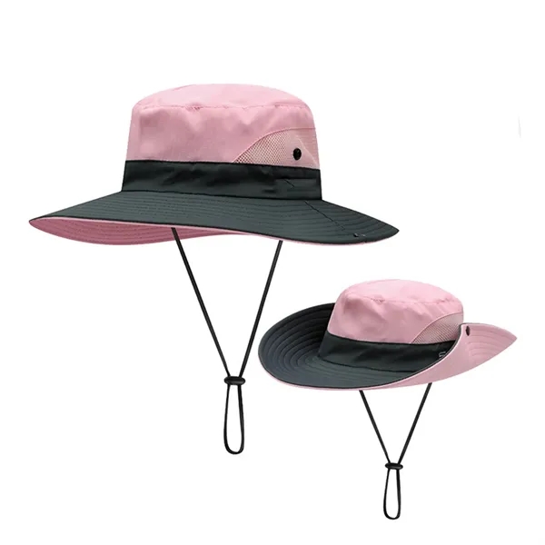 Unisex Sun Hat with Wide Brim - UPF 50+ - Unisex Sun Hat with Wide Brim - UPF 50+ - Image 2 of 2