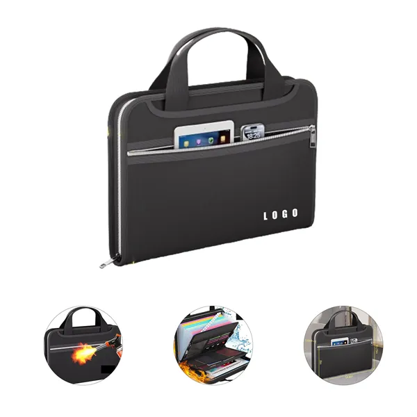 Fireproof Accordion File Organizer with Handle - Fireproof Accordion File Organizer with Handle - Image 0 of 2