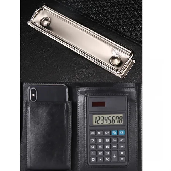 Custom All-in-One Luxury Business Leather Zippered Padfolios - Custom All-in-One Luxury Business Leather Zippered Padfolios - Image 1 of 3