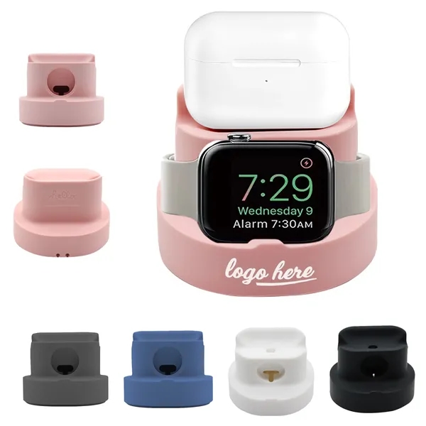 Silicon Charging Stand Holder Dock for watch and Headphones - Silicon Charging Stand Holder Dock for watch and Headphones - Image 0 of 2