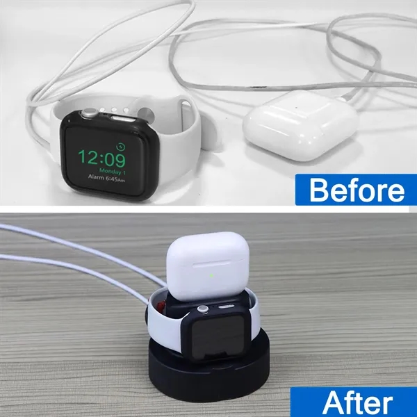 Silicon Charging Stand Holder Dock for watch and Headphones - Silicon Charging Stand Holder Dock for watch and Headphones - Image 2 of 2