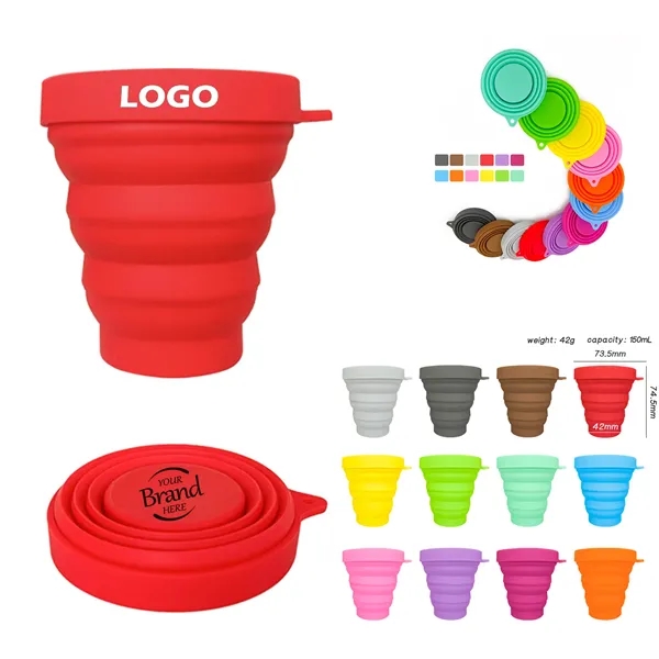 5oz Silicone Collapsible Travel Cup - 5oz Silicone Collapsible Travel Cup - Image 0 of 1