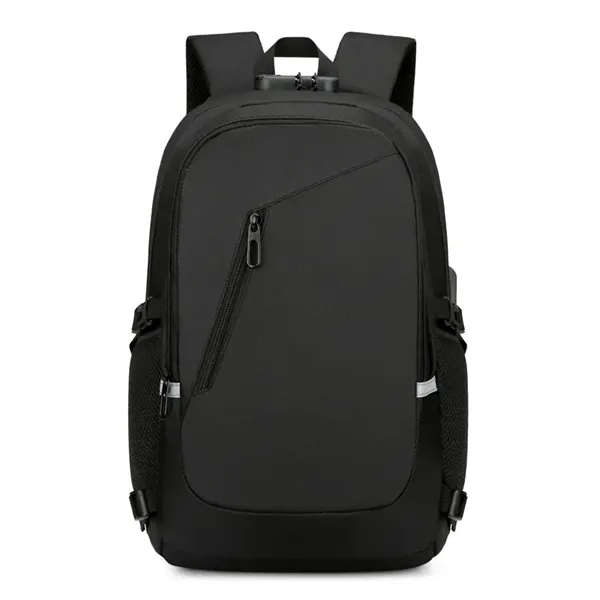 Travel Laptop Backpack With Charging Cable - Travel Laptop Backpack With Charging Cable - Image 1 of 4