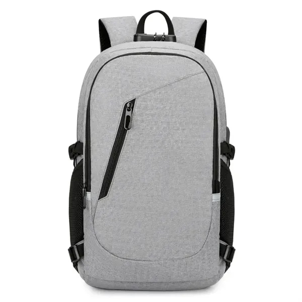 Travel Laptop Backpack With Charging Cable - Travel Laptop Backpack With Charging Cable - Image 4 of 4