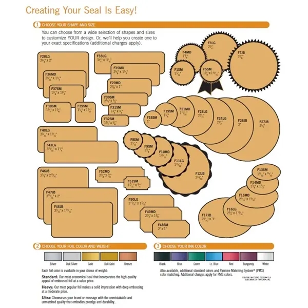 Foil seals - Burst Shaped - Foil seals - Burst Shaped - Image 1 of 1