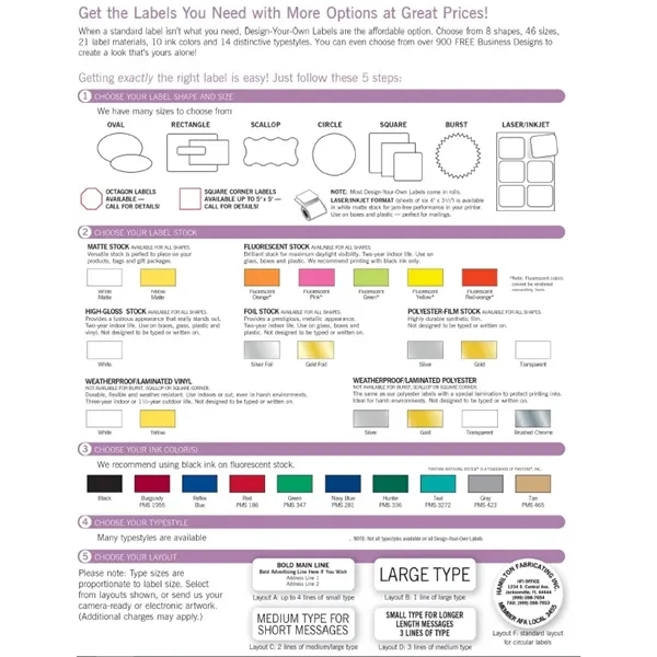 Labels - Oval, Polyester Film Stock - Labels - Oval, Polyester Film Stock - Image 3 of 3