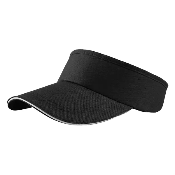 Adjustable Empty Top Cotton Sun Visor Hat - Adjustable Empty Top Cotton Sun Visor Hat - Image 2 of 7