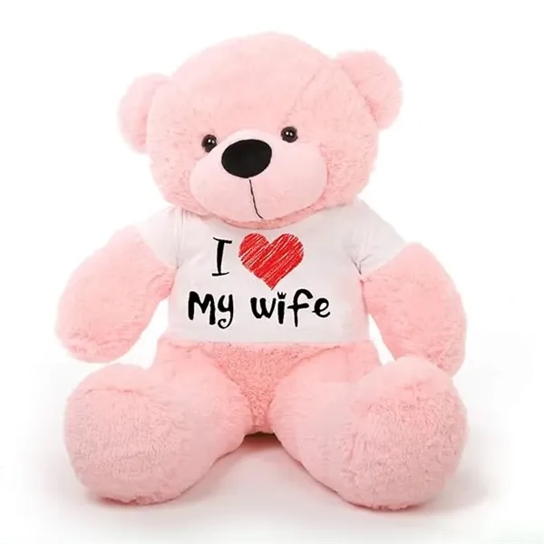 11" Breast Cancer Awareness Pink Bear Soft Toy - 11" Breast Cancer Awareness Pink Bear Soft Toy - Image 2 of 2