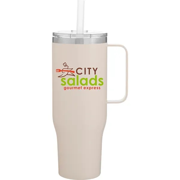 30 oz Hunter Stainless Steel Insulated Mug w/Straw - 30 oz Hunter Stainless Steel Insulated Mug w/Straw - Image 1 of 7