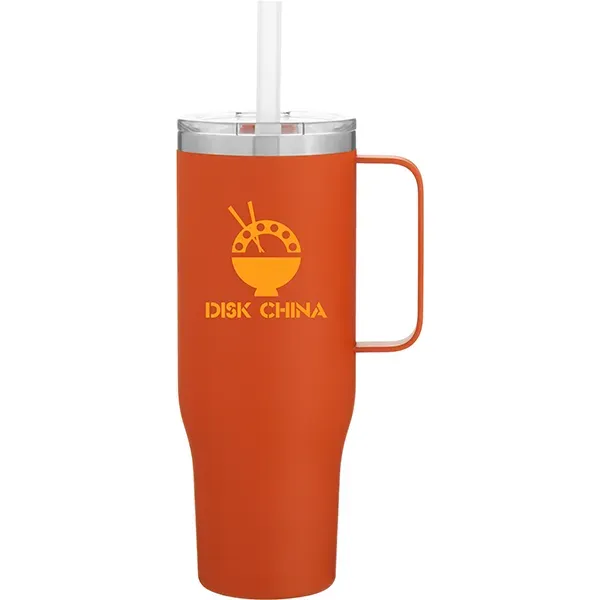 30 oz Hunter Stainless Steel Insulated Mug w/Straw - 30 oz Hunter Stainless Steel Insulated Mug w/Straw - Image 2 of 7