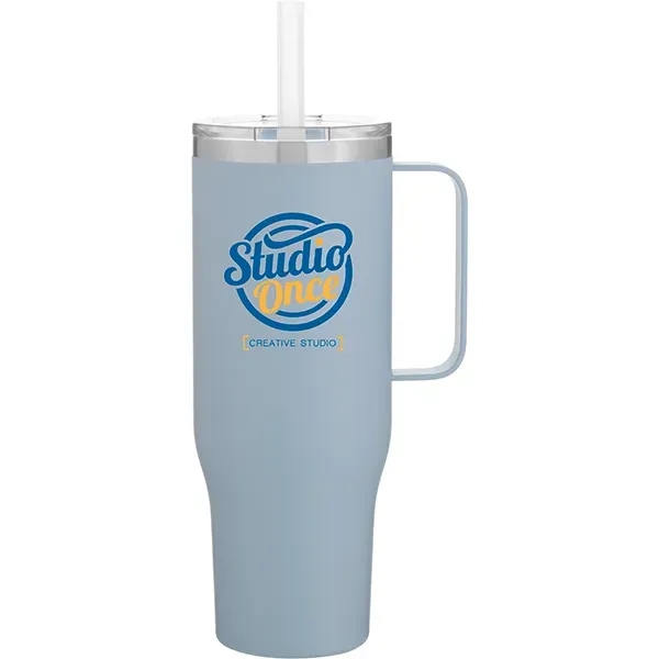 30 oz Hunter Stainless Steel Insulated Mug w/Straw - 30 oz Hunter Stainless Steel Insulated Mug w/Straw - Image 4 of 7