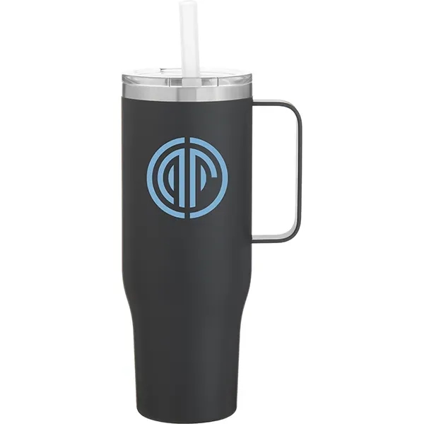 30 oz Hunter Stainless Steel Insulated Mug w/Straw - 30 oz Hunter Stainless Steel Insulated Mug w/Straw - Image 6 of 7