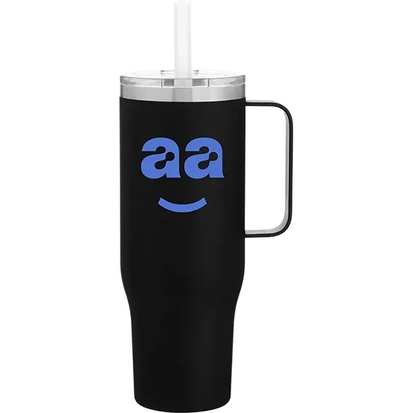 30 oz Hunter Stainless Steel Insulated Mug w/Straw - 30 oz Hunter Stainless Steel Insulated Mug w/Straw - Image 7 of 7