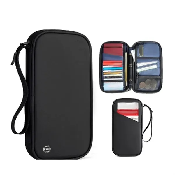 Family Travel Document Organizer RFID Passport Holder Wallet - Family Travel Document Organizer RFID Passport Holder Wallet - Image 2 of 3
