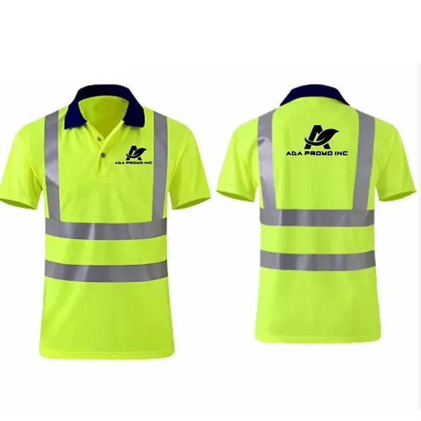 Safety Polo Shirt Reflective - Safety Polo Shirt Reflective - Image 1 of 3