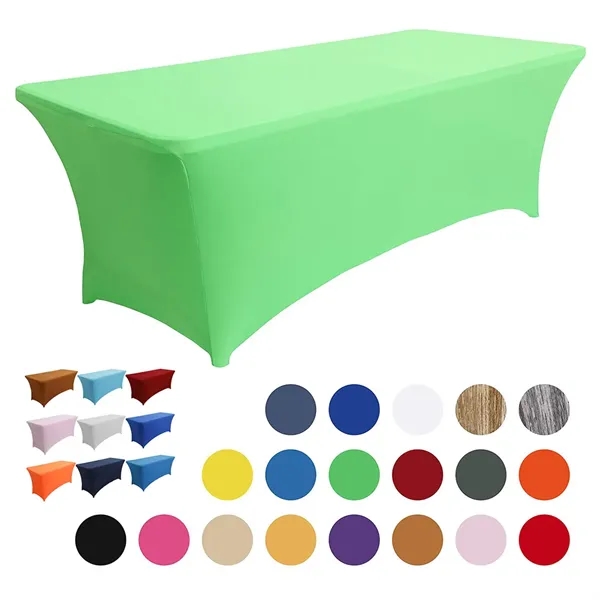 Custom Spandex Tablecloth with Business Logo - Custom Spandex Tablecloth with Business Logo - Image 4 of 5