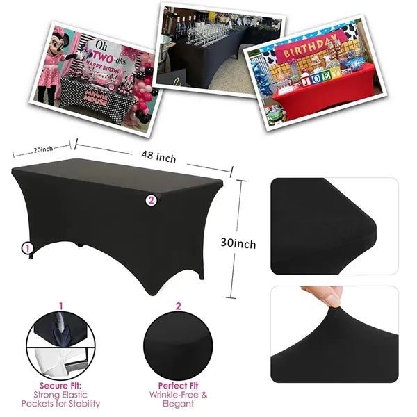 Custom Spandex Tablecloth with Business Logo - Custom Spandex Tablecloth with Business Logo - Image 5 of 5