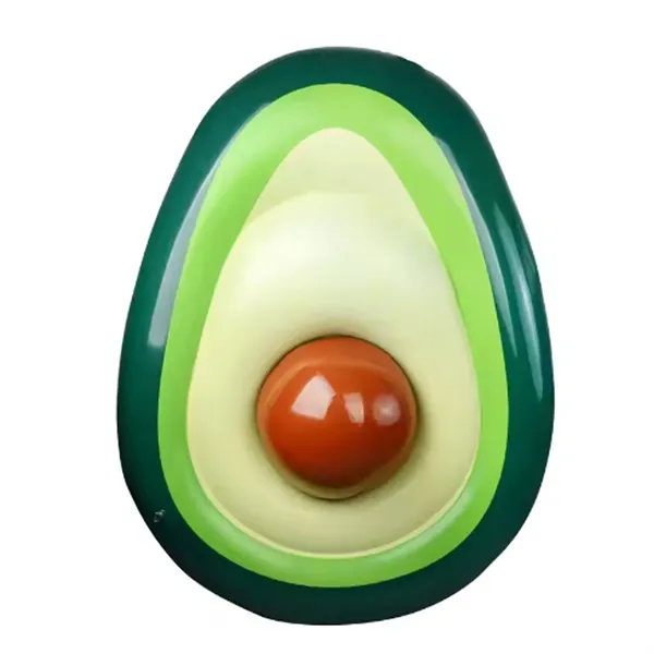 Giant Inflatable Avocado Pool Floatie with Ball - Giant Inflatable Avocado Pool Floatie with Ball - Image 2 of 3