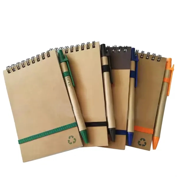 Recycled Spiral Jotter With Custom Logo - Recycled Spiral Jotter With Custom Logo - Image 2 of 3