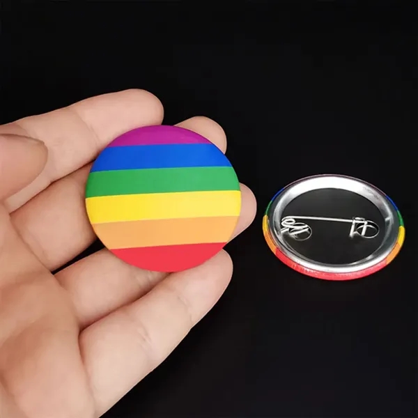 Rainbow Button Badge Pride Pins - Rainbow Button Badge Pride Pins - Image 1 of 4