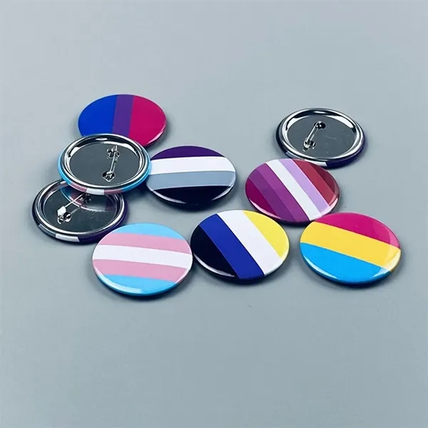 Rainbow Button Badge Pride Pins - Rainbow Button Badge Pride Pins - Image 4 of 4