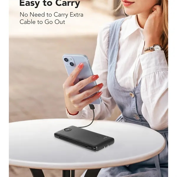 Power bank with plug and data cable - Power bank with plug and data cable - Image 3 of 4