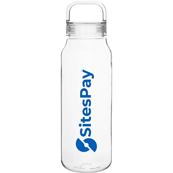 38 oz h2go Glint Single Wall Plastic Bottle with Handle