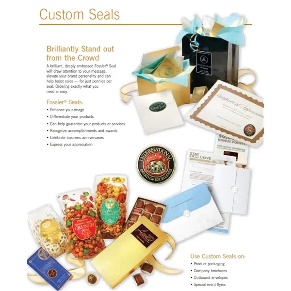 Custom Foil seals - Round with Scalloped Edges