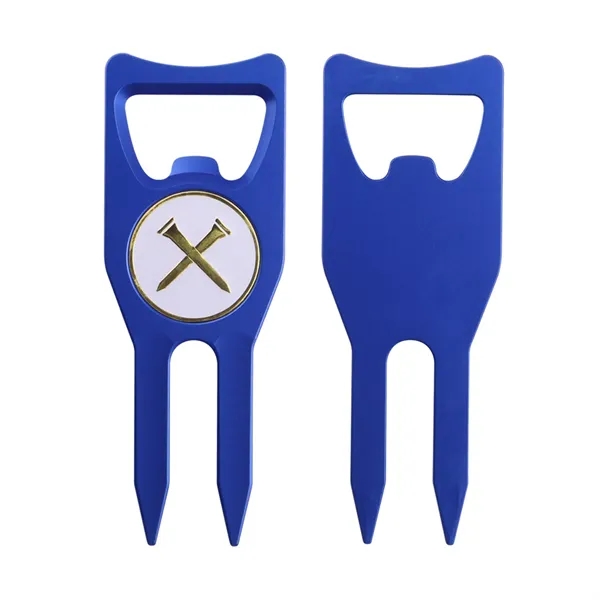 6-in-1 Golf Divot Tool with Bottle Opener - 6-in-1 Golf Divot Tool with Bottle Opener - Image 2 of 2