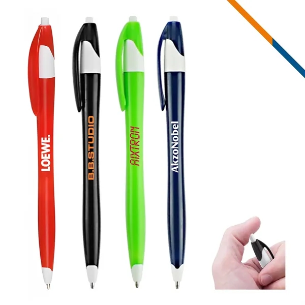 Inblue Two-Tone Plastic Ballpoint Pen - Inblue Two-Tone Plastic Ballpoint Pen - Image 0 of 6