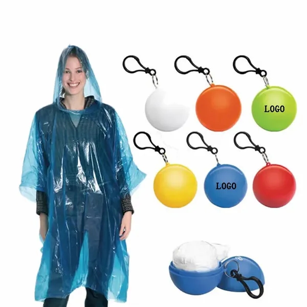 Portable Travel Trek Transparent Disposable Raincoat - Portable Travel Trek Transparent Disposable Raincoat - Image 0 of 3