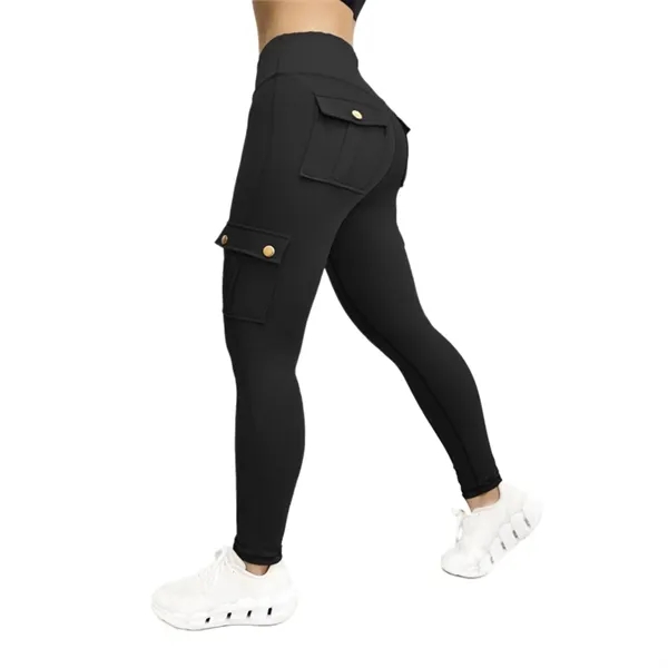 Workwear-style sports yoga leggings - Workwear-style sports yoga leggings - Image 1 of 7