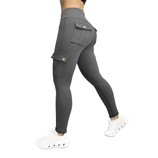 Workwear-style sports yoga leggings - Workwear-style sports yoga leggings - Image 3 of 7