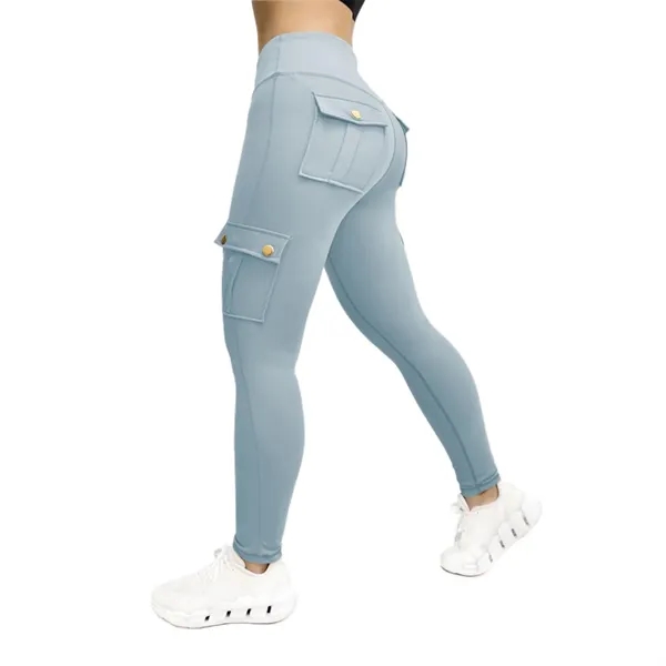 Workwear-style sports yoga leggings - Workwear-style sports yoga leggings - Image 5 of 7