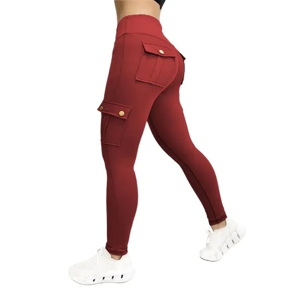 Workwear-style sports yoga leggings - Workwear-style sports yoga leggings - Image 7 of 7