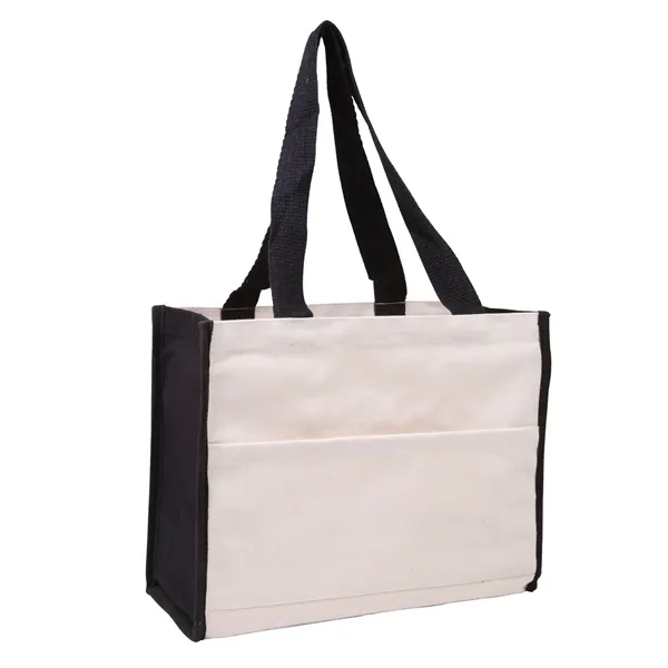 Prime Line Cotton Gusset Accent Box Tote Bag - Prime Line Cotton Gusset Accent Box Tote Bag - Image 6 of 8